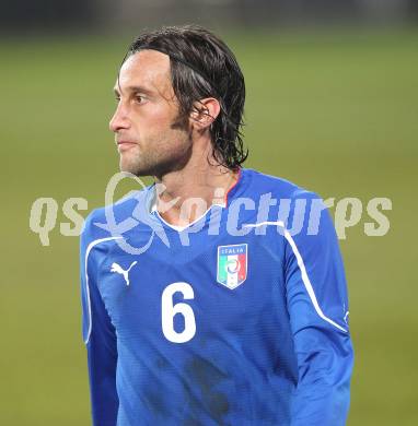 Fussball Laenderspiel. Testspiel. Rumaenien gegen Italien. Stefano Mauri (ITA). Klagenfurt, am 17.11.2010.
Foto: Kuess
---
pressefotos, pressefotografie, kuess, qs, qspictures, sport, bild, bilder, bilddatenbank