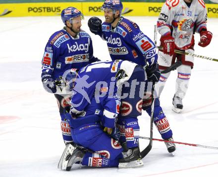 EBEL. Eishockey Bundesliga. EC Pasut VSV gegen HK Acroni Jesenice.  Torjubel VSV. Villach, am 19.11.2010.
Foto: Kuess 


---
pressefotos, pressefotografie, kuess, qs, qspictures, sport, bild, bilder, bilddatenbank