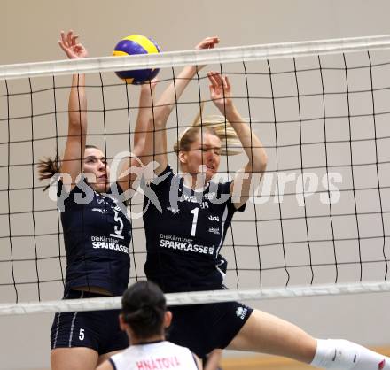 Volleyball MEL. ATSC Wildcats Klagenfurt gegen Slavia UK Bratislava. Malgorzata Goeschl, Maja Gustin. Klagenfurt, 20.11.2010.
Foto: Kuess
---
pressefotos, pressefotografie, kuess, qs, qspictures, sport, bild, bilder, bilddatenbank