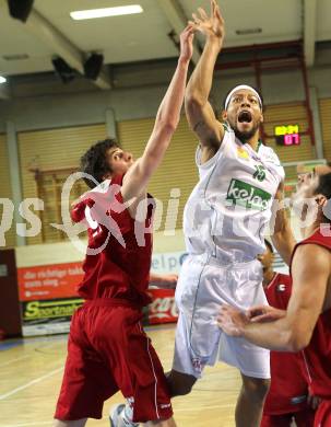 Basketball Bundesliga. Woerthersee Piraten gegen BC Vienna.  Thomas Kennedy,  (Piraten), Nemanja Milijkovic (Vienna). Klagenfurt, 21.11.2010.
Foto:  Kuess

---
pressefotos, pressefotografie, kuess, qs, qspictures, sport, bild, bilder, bilddatenbank