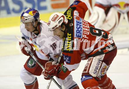 EBEL. Eishockey Bundesliga. KAC gegen EC Red Bull Salzburg. SPURGEON Tyler (KAC), PEWAL Ma (EC Red Bull Salzburg). Klagenfurt, am 21.11.2010.
Foto: Kuess 

---
pressefotos, pressefotografie, kuess, qs, qspictures, sport, bild, bilder, bilddatenbank