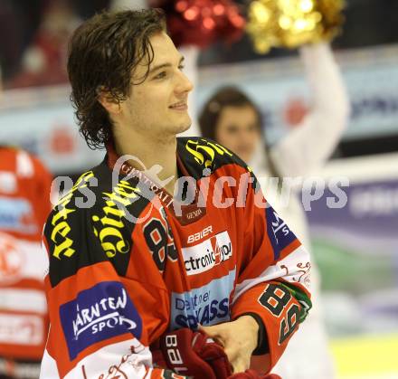 EBEL. Eishockey Bundesliga. KAC gegen EC Red Bull Salzburg. Raphael Herburger (KAC). Klagenfurt, am 21.11.2010.
Foto: Kuess 

---
pressefotos, pressefotografie, kuess, qs, qspictures, sport, bild, bilder, bilddatenbank