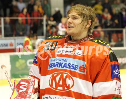 EBEL. Eishockey Bundesliga. KAC gegen HK Acroni Jesenice. Rene Swette (KAC). Klagenfurt, am 10.10.2010.
Foto: Kuess 

---
pressefotos, pressefotografie, kuess, qs, qspictures, sport, bild, bilder, bilddatenbank