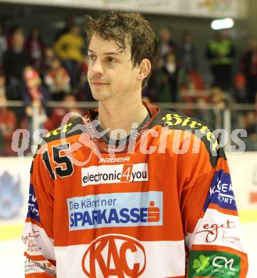 EBEL. Eishockey Bundesliga. KAC gegen HK Acroni Jesenice. Paul Schellander (KAC). Klagenfurt, am 10.10.2010.
Foto: Kuess 

---
pressefotos, pressefotografie, kuess, qs, qspictures, sport, bild, bilder, bilddatenbank