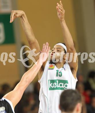 Basketball Bundesliga. Woerthersee Piraten gegen Xion Dukes Klosterneuburg.  Thomas Kennedy, (Piraten). Klagenfurt, 6.11.2010.
Foto:  Kuess

---
pressefotos, pressefotografie, kuess, qs, qspictures, sport, bild, bilder, bilddatenbank