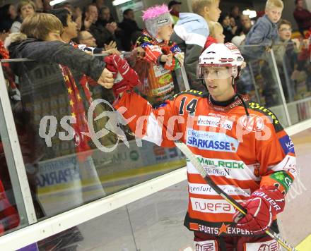 EBEL. Eishockey Bundesliga. KAC gegen HK Acroni Jesenice. Johannes Reichel (KAC). Klagenfurt, am 10.10.2010.
Foto: Kuess 

---
pressefotos, pressefotografie, kuess, qs, qspictures, sport, bild, bilder, bilddatenbank