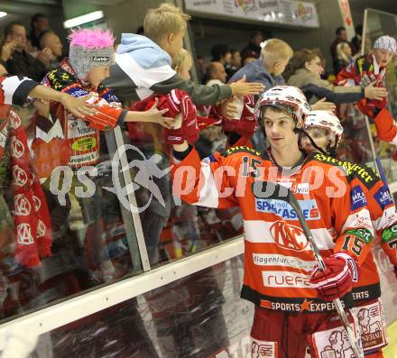 EBEL. Eishockey Bundesliga. KAC gegen HK Acroni Jesenice. Paul Schellander (KAC). Klagenfurt, am 10.10.2010.
Foto: Kuess 

---
pressefotos, pressefotografie, kuess, qs, qspictures, sport, bild, bilder, bilddatenbank