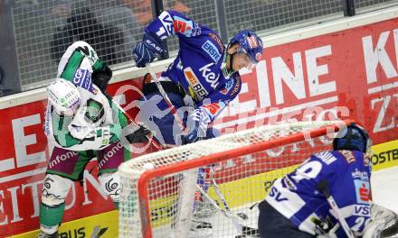 EBEL. Eishockey Bundesliga. EC Pasut VSV gegen HDD TILIA Olimpija Ljubljana. Stefan Bacher, Bernhard Starkbaum, (VSV), SACHL Petr (Laibach). Villach, am 26.11.2010.
Foto: Kuess 


---
pressefotos, pressefotografie, kuess, qs, qspictures, sport, bild, bilder, bilddatenbank