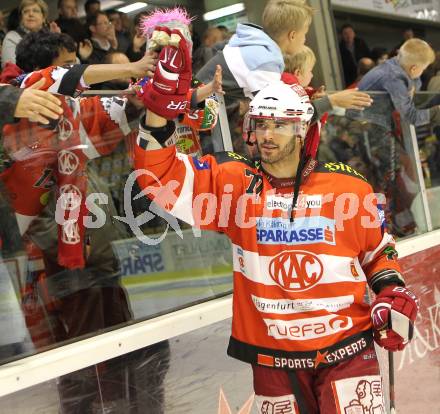 EBEL. Eishockey Bundesliga. KAC gegen HK Acroni Jesenice. Sean Brown (KAC). Klagenfurt, am 10.10.2010.
Foto: Kuess 

---
pressefotos, pressefotografie, kuess, qs, qspictures, sport, bild, bilder, bilddatenbank