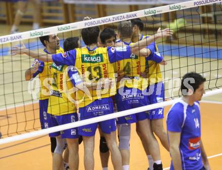 Volleyball. Challenge Cup. Aich/Dob gegen Mladost Marina Kastela. Jubel (Aich/Dob). Prevalje, 25.11.2010.
Foto: Kuess
---
pressefotos, pressefotografie, kuess, qs, qspictures, sport, bild, bilder, bilddatenbank