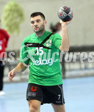 Handball Bundesliga. HC Kaernten gegen SC Ferlach. Davorin Planinc (HCK). Klagenfurt, 27.11.2010.
Foto: Kuess
---
pressefotos, pressefotografie, kuess, qs, qspictures, sport, bild, bilder, bilddatenbank