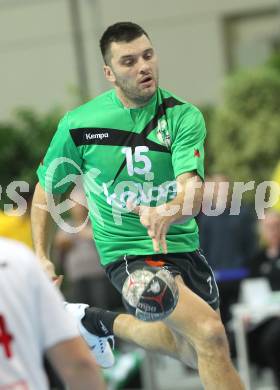 Handball Bundesliga. HC Kaernten gegen SC Ferlach. Davorin Planinc (HCK). Klagenfurt, 27.11.2010.
Foto: Kuess
---
pressefotos, pressefotografie, kuess, qs, qspictures, sport, bild, bilder, bilddatenbank