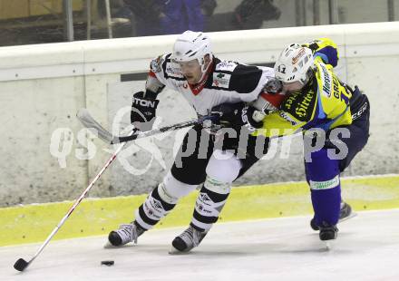 Eishockey. CHL. Carinthian Hokey League. Tarco Woelfe gegen 1. EHC Althofen. Peter Mateicka (Tarco), Christoph Grezko (Althofen). Klagenfurt, am 4.12.2010.
Foto: Kuess
---
pressefotos, pressefotografie, kuess, qs, qspictures, sport, bild, bilder, bilddatenbank