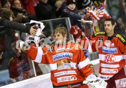 EBEL. Eishockey Bundesliga. KAC gegen HDD TILIA Olimpija Ljubljana. Rene Swette, Peter Ratchuk (KAC). Klagenfurt, am 5.12.2010.
Foto: Kuess 

---
pressefotos, pressefotografie, kuess, qs, qspictures, sport, bild, bilder, bilddatenbank