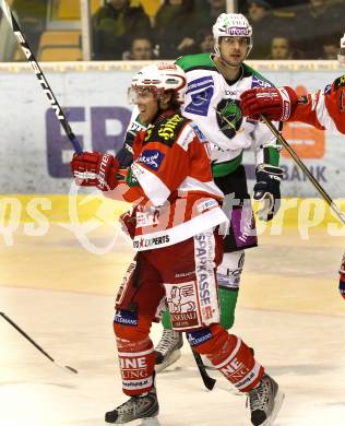 EBEL. Eishockey Bundesliga. KAC gegen HDD TILIA Olimpija Ljubljana. Torjubel Dieter Kalt (KAC). Klagenfurt, am 5.12.2010.
Foto: Kuess 

---
pressefotos, pressefotografie, kuess, qs, qspictures, sport, bild, bilder, bilddatenbank