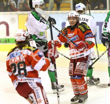 EBEL. Eishockey Bundesliga. KAC gegen HDD TILIA Olimpija Ljubljana. Torjubel Dieter Kalt (KAC). Klagenfurt, am 5.12.2010.
Foto: Kuess 

---
pressefotos, pressefotografie, kuess, qs, qspictures, sport, bild, bilder, bilddatenbank