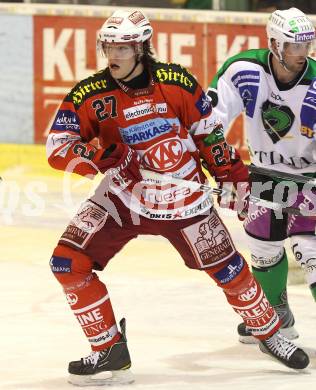 EBEL. Eishockey Bundesliga. KAC gegen HDD TILIA Olimpija Ljubljana. Thomas Hundertpfund (KAC). Klagenfurt, am 5.12.2010.
Foto: Kuess 

---
pressefotos, pressefotografie, kuess, qs, qspictures, sport, bild, bilder, bilddatenbank