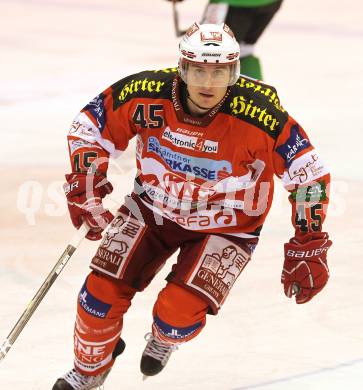 EBEL. Eishockey Bundesliga. KAC gegen HDD TILIA Olimpija Ljubljana. David Schuller (KAC). Klagenfurt, am 5.12.2010.
Foto: Kuess 
---
pressefotos, pressefotografie, kuess, qs, qspictures, sport, bild, bilder, bilddatenbank