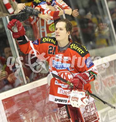 EBEL. Eishockey Bundesliga. KAC gegen HDD TILIA Olimpija Ljubljana. Manuel Geier (KAC). Klagenfurt, am 5.12.2010.
Foto: Kuess 

---
pressefotos, pressefotografie, kuess, qs, qspictures, sport, bild, bilder, bilddatenbank