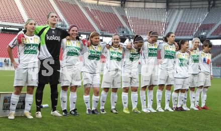 Frauenfussball. OEFB Frauenliga. SK Kelag Kaernten gegen Elitefussball Internat Westfalen. Anna Kristler, Jasmina Skalic, Tatjana Sabitzer, Carmen Oberressl, Nicole Descovich, Nike Winter, Iva Landeka, Anja Milenkovic, Yvonne Tamegger. Nicole Gatternig, Andrea Partl (Kaernten). Klagenfurt, am 2.10.2010.
Foto: Kuess
---
pressefotos, pressefotografie, kuess, qs, qspictures, sport, bild, bilder, bilddatenbank