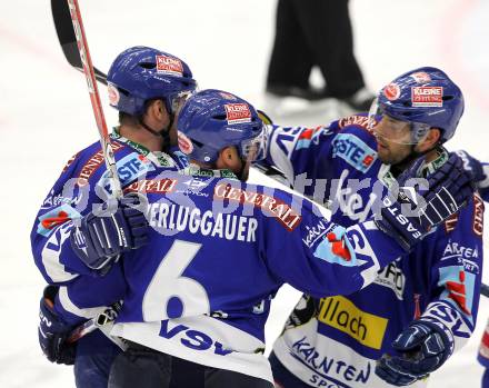 EBEL. Eishockey Bundesliga. EC Pasut VSV gegen  Graz 99ers. Torjubel VSV. Villach, am 10.12.2010.
Foto: Kuess 


---
pressefotos, pressefotografie, kuess, qs, qspictures, sport, bild, bilder, bilddatenbank