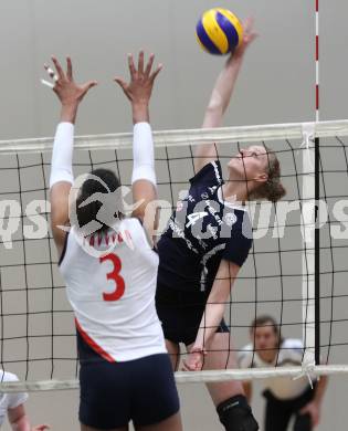 Volleyball Challenge Cup. ATSC Sparkasse Klagenfurt Wildcats gegen Igtisadchi Baku. Sabrina Mueller (Wildcats). Klagenfurt, am 15.12.2010.
Foto: Kuess
---
pressefotos, pressefotografie, kuess, qs, qspictures, sport, bild, bilder, bilddatenbank