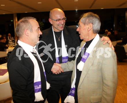 Fussball. SK Austria Kaernten. Legendentreffen.  Guenther Golautschnig, Ewald Tuermer, Franz Hasil. Klagenfurt, am 16.12.2010.
Foto: Kuess
---
pressefotos, pressefotografie, kuess, qs, qspictures, sport, bild, bilder, bilddatenbank