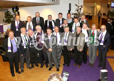 Fussball. SK Austria Kaernten. Legendentreffen.  Alfred Riedlberger, Fredi Hohenberger, Hans Buzek. Klagenfurt, am 16.12.2010.
Foto: Kuess
---
pressefotos, pressefotografie, kuess, qs, qspictures, sport, bild, bilder, bilddatenbank