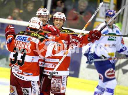 EBEL. Eishockey Bundesliga. KAC gegen VSV. Torjubel KAC. Klagenfurt, am 21.12.2010.
Foto: Kuess 

---
pressefotos, pressefotografie, kuess, qs, qspictures, sport, bild, bilder, bilddatenbank