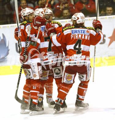 EBEL. Eishockey Bundesliga. KAC gegen VSV. Torjubel KAC. Klagenfurt, am 21.12.2010.
Foto: Kuess 

---
pressefotos, pressefotografie, kuess, qs, qspictures, sport, bild, bilder, bilddatenbank