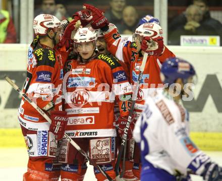 EBEL. Eishockey Bundesliga. KAC gegen VSV. Torjubel KAC. Klagenfurt, am 21.12.2010.
Foto: Kuess 

---
pressefotos, pressefotografie, kuess, qs, qspictures, sport, bild, bilder, bilddatenbank