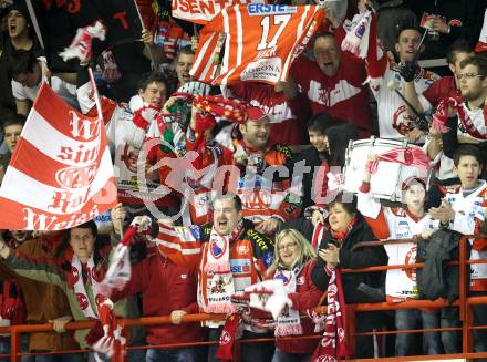 EBEL. Eishockey Bundesliga. KAC gegen VSV. Fans (KAC). Klagenfurt, am 21.12.2010.
Foto: Kuess 

---
pressefotos, pressefotografie, kuess, qs, qspictures, sport, bild, bilder, bilddatenbank