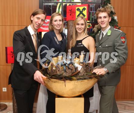 Sportgala. Wahl zum Kaerntner Sportler des Jahres. Schispringen, Radsport, Wasserschi, Rudern. Martin Koch, Stefanie Wiedner, Tina Rauchenwald, Florian Berg. Velden, Casineum, am 22.12.2010.
Foto: Kuess
---
pressefotos, pressefotografie, kuess, qs, qspictures, sport, bild, bilder, bilddatenbank