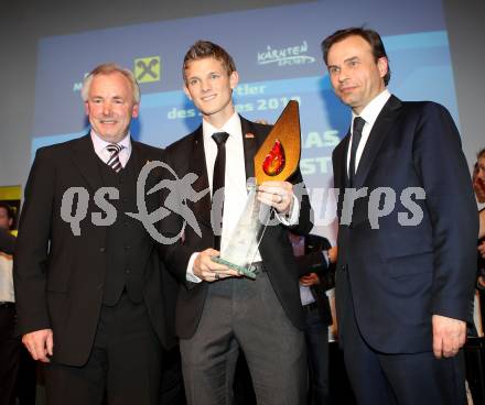 Sportgala. Wahl zum Kaerntner Sportler des Jahres. Schispringen.  Sportler des Jahres. Landeshauptmann Gerhard Doerfler, Thomas Morgenstern, Peter Gauper. Velden, Casineum, am 22.12.2010.
Foto: Kuess
---
pressefotos, pressefotografie, kuess, qs, qspictures, sport, bild, bilder, bilddatenbank