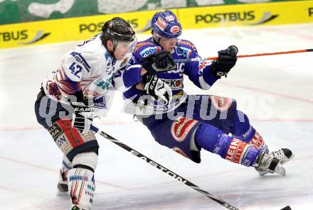 EBEL. Eishockey Bundesliga. EC Pasut VSV gegen  Alba Volan SAPA Fehervar AV19.  Michael Raffl, (VSV), Marton Vas (Alba Volan). Villach, am 26.12.2010.
Foto: Kuess 


---
pressefotos, pressefotografie, kuess, qs, qspictures, sport, bild, bilder, bilddatenbank