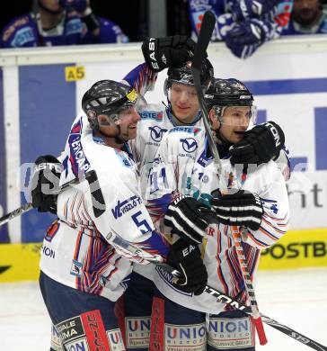 EBEL. Eishockey Bundesliga. EC Pasut VSV gegen  Alba Volan SAPA Fehervar AV19.  Torjubel Alba Volan. Villach, am 26.12.2010.
Foto: Kuess 


---
pressefotos, pressefotografie, kuess, qs, qspictures, sport, bild, bilder, bilddatenbank