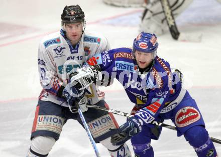 EBEL. Eishockey Bundesliga. EC Pasut VSV gegen  Alba Volan SAPA Fehervar AV19.  Roland Kaspitz, (VSV), Marton Vas (Alba Volan). Villach, am 26.12.2010.
Foto: Kuess 


---
pressefotos, pressefotografie, kuess, qs, qspictures, sport, bild, bilder, bilddatenbank