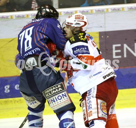 EBEL. Eishockey Bundesliga. EC KAC gegen Alba Volan SAPA Fehervar AV19. Herbert Ratz, (KAC), VASZJUNYIN Artyom  (Alba Volan). Klagenfurt, am 28.12.2010.
Foto: Kuess 

---
pressefotos, pressefotografie, kuess, qs, qspictures, sport, bild, bilder, bilddatenbank