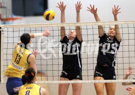 Volleyball MEL. ATSC Wildcats gegen VK Modranska Prostejov. Rosalinda Seidl, Maja Gustin (Wildcats). Klagenfurt, 7.1.2011.
Foto: Kuess
---
pressefotos, pressefotografie, kuess, qs, qspictures, sport, bild, bilder, bilddatenbank