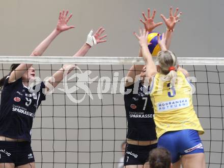 Volleyball MEL. ATSC Wildcats gegen VK Modranska Prostejov. Heike Jensen, Sophie Wallner (Wildcats). Klagenfurt, 7.1.2011.
Foto: Kuess
---
pressefotos, pressefotografie, kuess, qs, qspictures, sport, bild, bilder, bilddatenbank