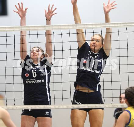 Volleyball MEL. ATSC Wildcats gegen VK Modranska Prostejov. Rosalinda Seidl, Maja Gustin (Wildcats). Klagenfurt, 7.1.2011.
Foto: Kuess
---
pressefotos, pressefotografie, kuess, qs, qspictures, sport, bild, bilder, bilddatenbank