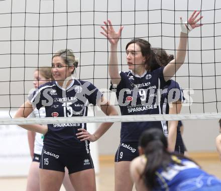 Volleyball MEL. ATSC Wildcats gegen VK Modranska Prostejov. Jennifer Banse, Heike Jensen (Wildcats). Klagenfurt, 7.1.2011.
Foto: Kuess
---
pressefotos, pressefotografie, kuess, qs, qspictures, sport, bild, bilder, bilddatenbank