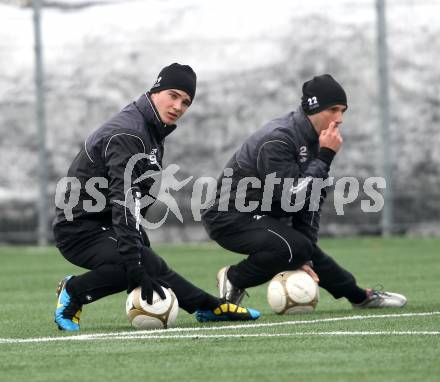 Fussball. WAC/St.Andrae. Trainingsbeginn. Putsche Roland,  Stückler Stephan. St. Andrae, 10.1.2011.
Foto: Kuess
---
pressefotos, pressefotografie, kuess, qs, qspictures, sport, bild, bilder, bilddatenbank