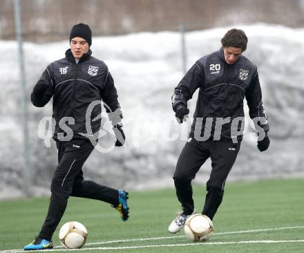 Fussball. WAC/St.Andrae. Trainingsbeginn. Putsche Roland, Pfennich Patrick.  St. Andrae, 10.1.2011.
Foto: Kuess
---
pressefotos, pressefotografie, kuess, qs, qspictures, sport, bild, bilder, bilddatenbank