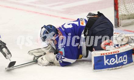 EBEL. Eishockey Bundesliga. EC Rekordfenster VSV gegen Vienna Capitals. Bernhard Starkbaum (VSV). Villach, am 4.1.2011.
Foto: Kuess

---
pressefotos, pressefotografie, kuess, qs, qspictures, sport, bild, bilder, bilddatenbank