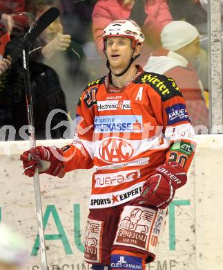 EBEL. Eishockey Bundesliga. EC KAC gegen HDD TILIA Olimpija Ljubljana. Torjubel Mike Craig (KAC). Klagenfurt, am 16.1.2011.
Foto: Kuess 

---
pressefotos, pressefotografie, kuess, qs, qspictures, sport, bild, bilder, bilddatenbank