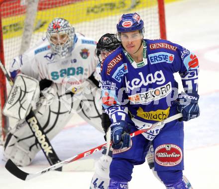 EBEL. Eishockey Bundesliga. EC VSV gegen  SAPA Fehervar AV19. Langfeld Josh (VSV). Villach, am 14.1.2011.
Foto: Kuess
---
pressefotos, pressefotografie, kuess, qs, qspictures, sport, bild, bilder, bilddatenbank