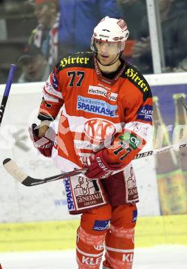 EBEL. Eishockey Bundesliga. EC KAC gegen HDD TILIA Olimpija Ljubljana. Brown Sean (KAC). Klagenfurt, am 16.1.2011.
Foto: Kuess 

---
pressefotos, pressefotografie, kuess, qs, qspictures, sport, bild, bilder, bilddatenbank