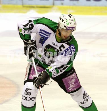 EBEL. Eishockey Bundesliga. EC KAC gegen HDD TILIA Olimpija Ljubljana. Ziga Pance (Laibach). Klagenfurt, am 16.1.2011.
Foto: Kuess 

---
pressefotos, pressefotografie, kuess, qs, qspictures, sport, bild, bilder, bilddatenbank