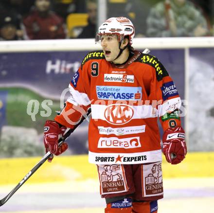 EBEL. Eishockey Bundesliga. EC KAC gegen HDD TILIA Olimpija Ljubljana. Spurgeon Tyler (KAC). Klagenfurt, am 16.1.2011.
Foto: Kuess 

---
pressefotos, pressefotografie, kuess, qs, qspictures, sport, bild, bilder, bilddatenbank